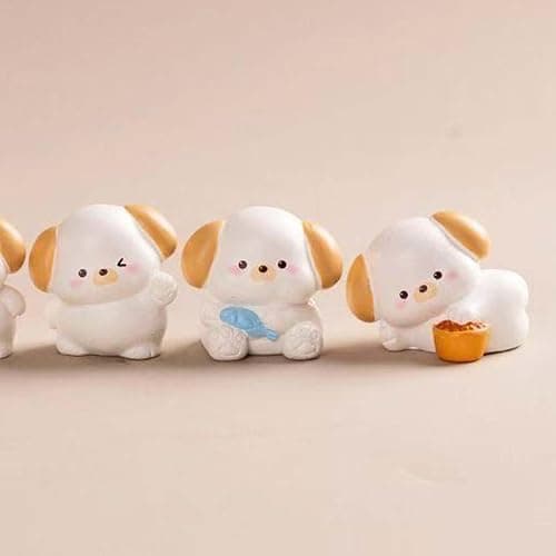 3 Pcs Mini Dog Figurines Miniature Resin Animals Little Puppy Toys Dollhouse Accessories for DIY Moss Landscape Garden Ornament Home Decors thumbnail 3