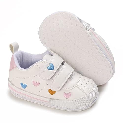 Clowora Baby Boys Girls Shoes Non-Slip Rubber Sole Sneakers Infant First Walking Toddler Crib Shoes Newborn Loafers Flats. - Image 1