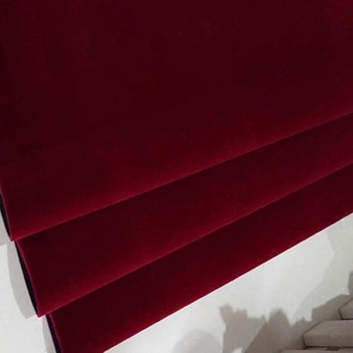 Waddllcor Self Adhesive Velvet Flock Contact Paper Liner for Jewelry Drawer 17.7" x 117" Craft Fabric Peel and Stick, Soft Velvet Liner for Drawer DIY (Maroon Color) thumbnail 2