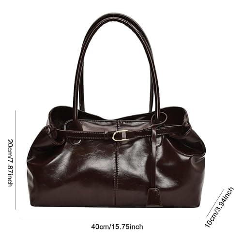 Cymwer Damen-Hobo-Handtasche aus PU-Leder, lässige Umhängetasche, modische Tasche mit Griff oben, große Arbeitstaschen for Arbeit, Einkaufen, Reisen thumbnail 7