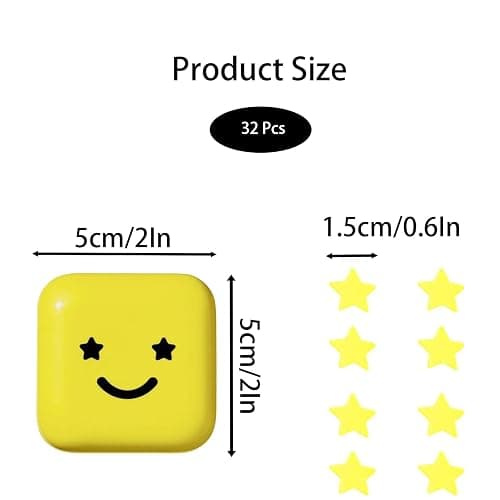 32 Pcs Starface,Starface Pimple Patches,Pimple Patch,Hydrocolloid Star Pimple Patches,Absorb Fluid and Reduce Redness, Cute Star Shape, Vegan and Cruelty-Free Skincare thumbnail 2