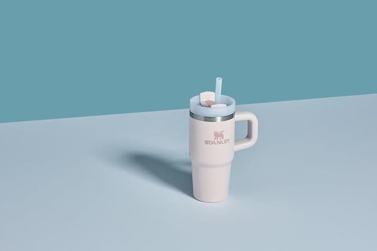 STANLEY Quencher H2.0 Tumbler with Handle and Straw 20 oz | Flowstate 3-Position Lid | Cup Holder Compatible for Travel | Insulated Stainless Steel Cup | BPA-Free | Rose Quartz 2.0 thumbnail 2