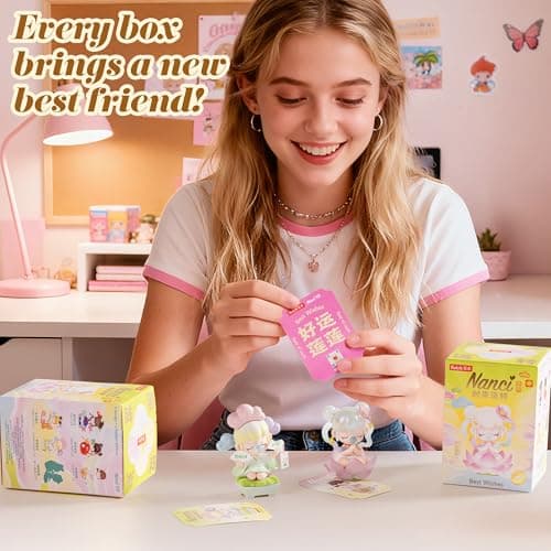 Rolife Nanci Blind Box Best Wishes Series, 1PC Random Action Figure Box, Popular Collectible Toy Cute Action Figure, Creative Gifts for Birthday/Christmas Holiday thumbnail 7