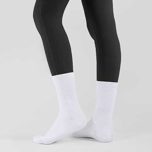 CLOSEMATE Womens Calf Crew Socks Comfortable Soft Cotton and Lightweight 5 Pairs thumbnail 3