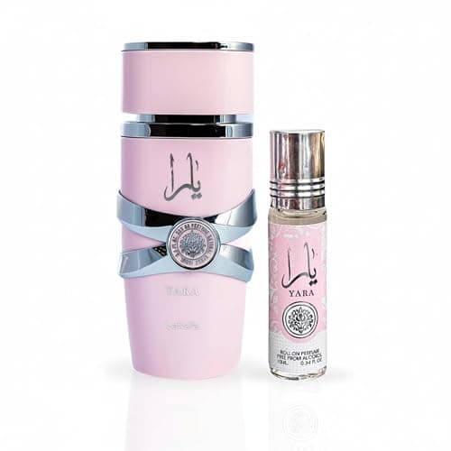 Lattafa Yara 2 Piece Set for Women (3.4 Ounce Eau de Parfum Spray + 0.34 Concentrated Perfume Oil) thumbnail 2