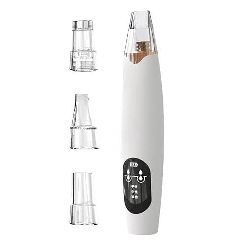 Skin Pore Cleaner Electric Blackhead Remover Vacuum Rechargeable Face Cleanser with Led Screen 6 Suction Probes 3 Modes for Women Men Removal Tools A E - Image 1