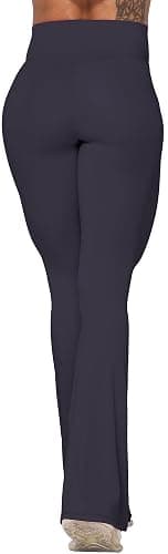 Sunzel Flare Leggings, Crossover Yoga Pants with Tummy Control, High-Waisted and Wide Leg thumbnail 2
