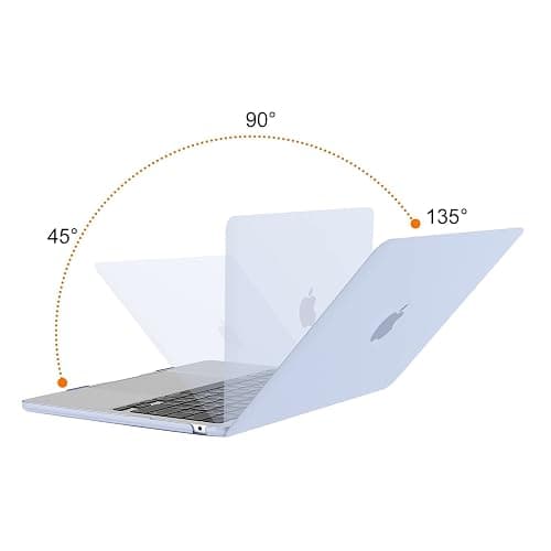 MOSISO Compatible with MacBook Air 13 inch Case 2025 2024 2023 2022 M4 A3240 M3 A3113 M2 A2681, Plastic Hard Shell&Keyboard Cover&Screen Film&Type C for MacBook Air 13.6 inch Case, Pastel Blue thumbnail 4