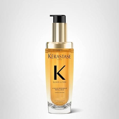 Kerastase Elixir Ultime Refillable Hair Oil - Hydrates & Smoothes Frizz, Adds Shine, With Wild Camellia, Nourishes & Strengthens Hair, For All Hair Types thumbnail 9