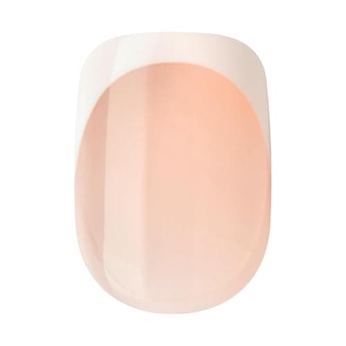 KISS imPRESS No Glue Mani Press On Nails, French, 'Model', White, Short Size, Squoval Shape, Includes 30 Nails, Prep Pad, Instructions Sheet, 1 Manicure Stick, 1 Mini File thumbnail 7