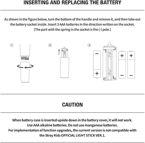 Niaycouky Straykids Lightstick, Cheering Lights for Concert Light Sticks with Bluetooth Function with Merch Bracelets and 55 Photocards thumbnail 8