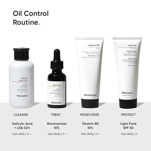 Minimalist Vitamin B5 10% Oil Free Fast Absorbing Lightweight Face Moisturiser Gel For Oily & Acne Prone Skin, 50 g (Pack of 1) thumbnail 7