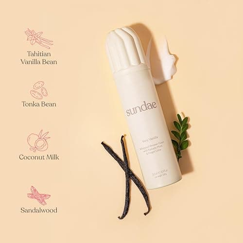 sundae Whipped Shower Foam Very Vanilla Foaming Body Wash 8.9 fl oz, 265ml with Kakadu Plum & Finger Lime thumbnail 6