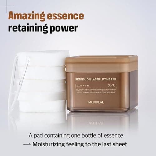 Mediheal Firming Duo Set – Collagen Lifting Pad & Retinol Eye Patch for Anti-Aging Care – Daily Skin Firming Pad + Wrinkle Smoothing Hydrogel Eye Mask thumbnail 5