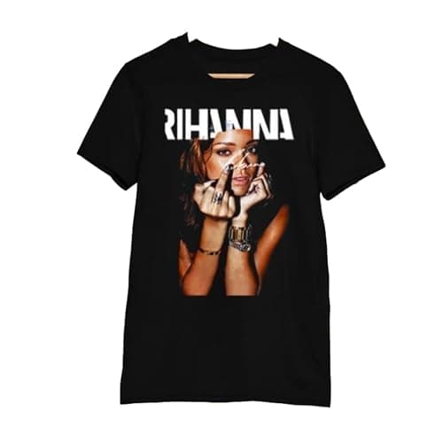 KSWYAAK Rihanna t Shirt Shirt Shirt Cotton ShirtBlack - Image 1