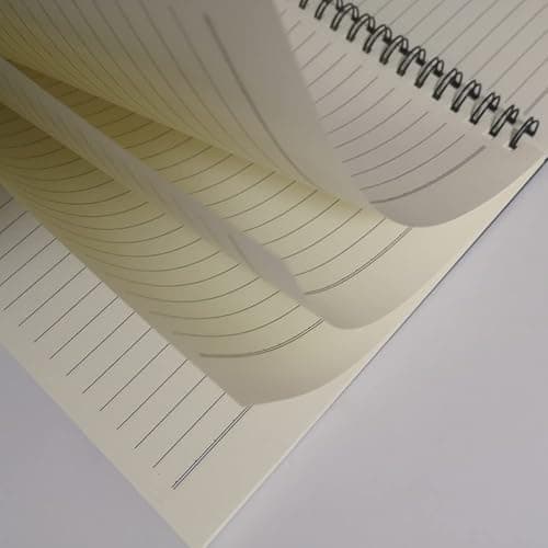 YUREE Spiral Notebook/Spiral Journal Lined, B5 Hard Kraft Cover Wire Bound Notebook Ruled, 70 Sheets (140 Pages), 10.5" x 7.3", 3 Notebooks Per Pack, Dark Brown/Blue/Brown thumbnail 2