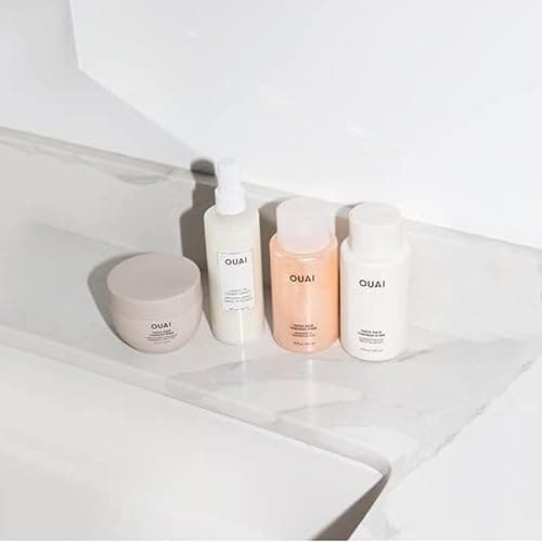 OUAI Thick Hair Shampoo and Conditioner Set - Sulfate Free Shampoo and Conditioner for Thick Hair Care - Moisturizes, Strengthens & Fights Frizz - Made with Keratin & Shea Butter (10 Fl Oz) thumbnail 8