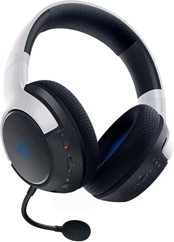 Razer Kaira Dual Wireless Gaming Headset for PlayStation 5 / PS5, PC, Mobile, PS4: Triforce 50mm Drivers - HyperClear Cardioid Mic - 2.4GHz and Bluetooth w/SmartSwitch - EQ Toggle - White/Black thumbnail 2