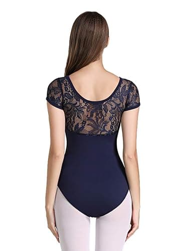 ModLatBal Women and Girls Short Sleeve Leotards for Ballet Dance Bodysuit - Image 1