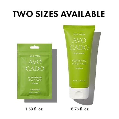 RATED GREEN Cold Brew Avocado Nourishing Scalp Pack with Banana - Korean Hair Conditioning Mask - Deep Hydrating Treatment for Dry Damaged Hair (6.76 Fl. Oz) thumbnail 7
