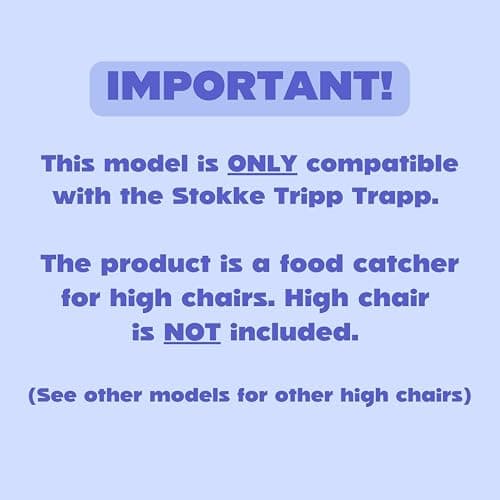 CATCHY -Food Catcher-Compatible with Stokke Tripp Trapp High Chair +11 Other High Chairs-Highchair Sold Separately-Baby & Toddler Food & Mess Catcher-Premium Linen Inspired -Under High Chair Accessory thumbnail 2