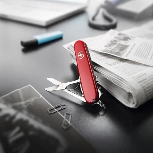 Victorinox Compact Swiss Army Knife, 15 Functions, Swiss Made Pocket Knife with Large Blade, Screwdriver, Corkscrew and Multipurpose Hook - Red thumbnail 2