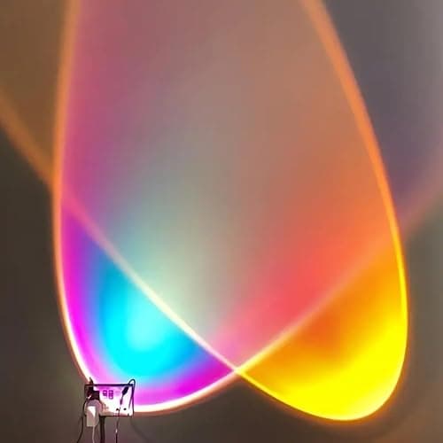 2Pcs Sunset Lights, Sunset Rainbow Colors Decorative Atmosphere, USB Night Light, for Family Room Living Room Wall Lighting, 2Pcs thumbnail 3