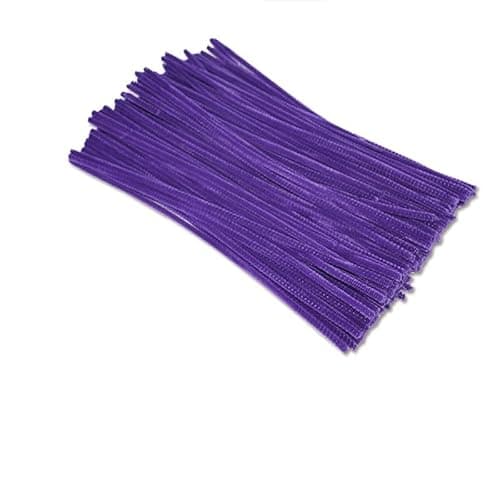 300 Pcs Thick Pipe Cleaners Craft Supplies 3 Assortment Pastel Macaron Purple Green Color Chenille Stems for Art and Craft Projects Creative DIY Christmas Decorations (Purple&Yellow&Green-300pcs) thumbnail 7