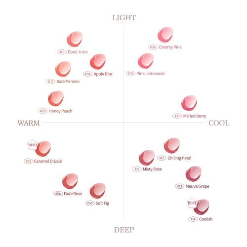 dasique Pure Water Lip Gloss #01 Coral Juice 0.09 oz | Variety of Colors | Dewy Gloss | Buildable Gloss Tesxture | Non-Sticky | K-beauty thumbnail 9