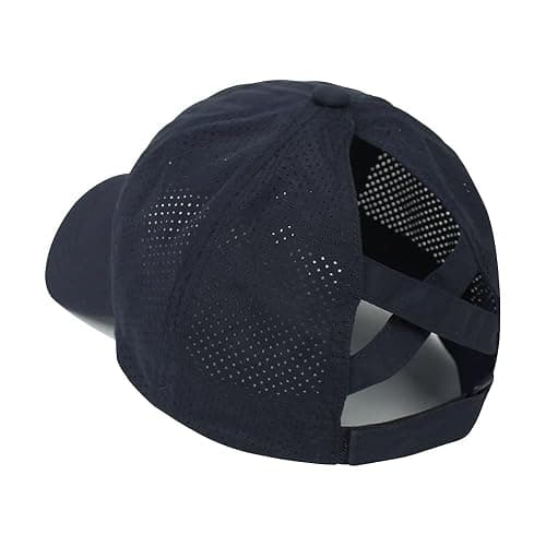 HGGE Womens Criss Cross Ponytail Baseball Cap High Messy Bun Ponycap Trucker Hat Quick Drying Mesh Dad Hat for Outdoor Sports thumbnail 2