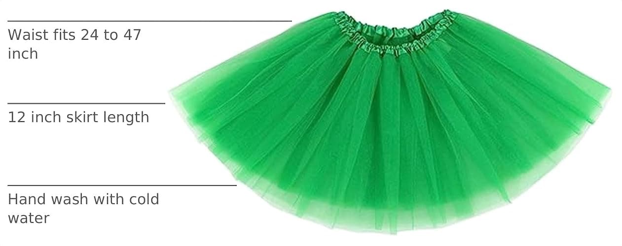 XINXIYAN Tutu for Girls Womens Skirt 5 Layers Mardi Gras Outfit Halloween Costume Dress Party Favor thumbnail 4