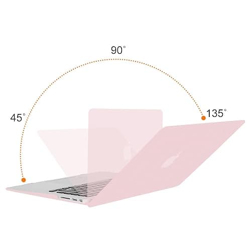 MOSISO Compatible with MacBook Air 13 inch Case (Models: A1369 & A1466, Older Version 2010-2017 Release), Protective Plastic Hard Shell Case & Keyboard Cover & Screen Protector, Rose Quartz - Rose Quartz thumbnail 4