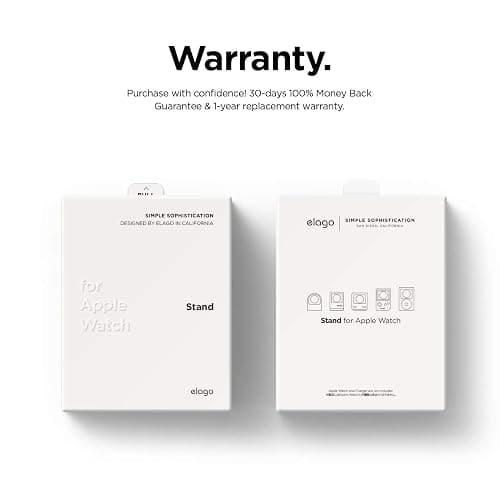 elago W2 Charger Stand Compatible with Apple Watch Series Ultra3/Ultra2/Ultra/11/10/9/8/7/6/5/4/3/2/1/SE3/SE2/SE1 (49mm, 46mm, 45mm, 44mm, 42mm, 41mm, 40mm, 38mm) thumbnail 9