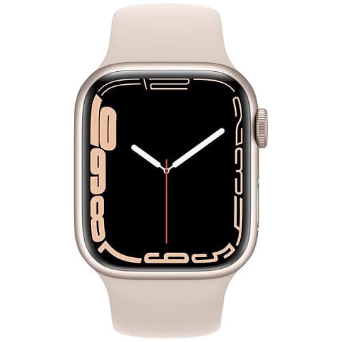 Apple Watch Series 7 (GPS + Cellular, 45 MM) Starlight Aluminum Case with Starlight Sport Band (Renewed) thumbnail 2