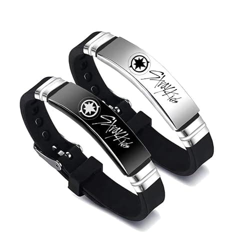 2 Pack Stray Kids Merch Bracelets, Stray Kids Charm Silicone Bracelets Jewelry for gifts - Image 1