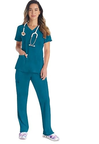 Dickies Women's Scrub Top V-Neck Top with 2 Pockets, Moisture Wicking and 360° Stretch Fabric - DK615 thumbnail 7