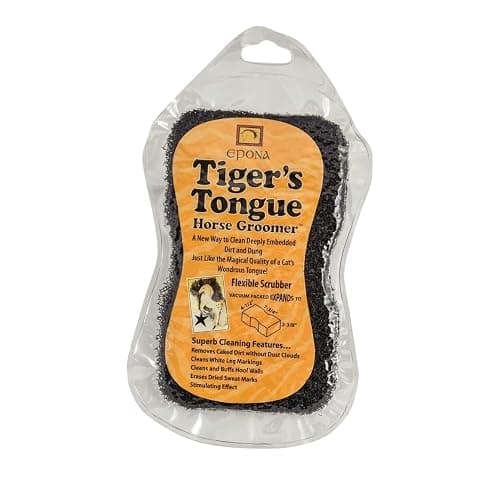 Epona Tigers Tongue Horse Groomer & The Queens Brush Set - Grooming Scrubber Sponge & Hair Brush for Removing Dirt & Dander on Horse's Mane & Tail - For Equestrians and Horse Owners, with E-Book thumbnail 3