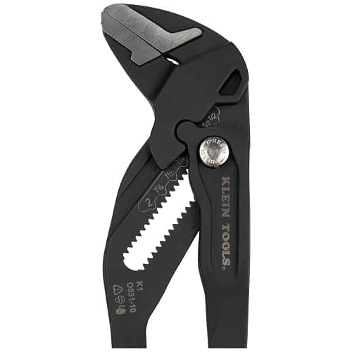 Klein Tools D53102KIT Adjustable Pliers Wrench Set, Compact High-Leverage Parallel Smooth Jaw Pliers, 7-Inch and 10-Inch, 2-Piece thumbnail 10