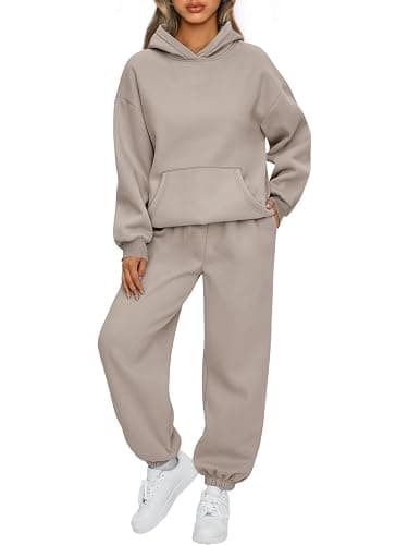 AUTOMET Womens 2 Piece Outfits Lounge Hoodie Sweatsuit Sets Plus Size Fall Fashion Clothes Airport Travel Pants Tracksuits - Image 1