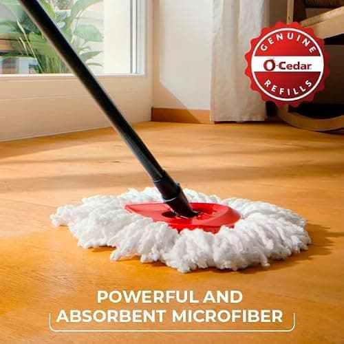 O-Cedar EasyWring Microfiber Spin Mop and Bucket Cleaning System + Lavender Pac (Variety Pack) thumbnail 6
