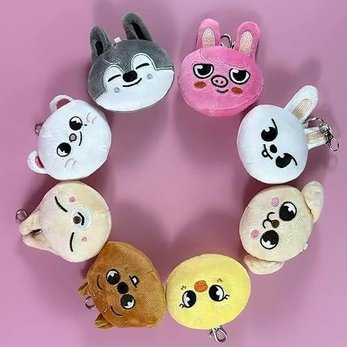 AiHdcy 8 PCS Skz Keychains Stray skz Plush Keychains SKZ Set Key Pendant thumbnail 2