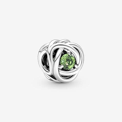 PANDORA True Red Eternity Circle Charm - Compatible Moments - Gift for Her - Made with Sterling Silver and Man-made Crystals - with Gift Box thumbnail 2