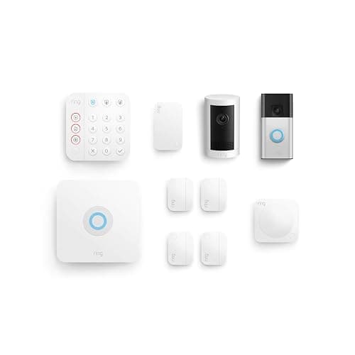 Ring Alarm 8-Piece Kit with Outdoor Cam Plus, Battery and Ring Battery Doorbell - Image 1