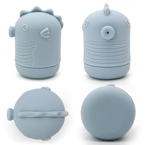 PandaEar 4 Pack Silicone Bath Toys for Babies 0-6 6-12 Months, Mold Free Bathtub Toys for Toddlers Kids Infant, Non Toxic Swimming Shower Toys for Toddlers 1-3 thumbnail 9