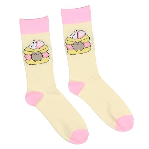 Culture Fly Pusheen The Cat Yummy Snacks Crew Socks Size 5-9 - 2 Pair thumbnail 2
