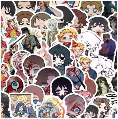 50Pcs Anime Stationery Stickers Horror Mouthwashing Game Sticker Stationery Student Cartoon Waterproof Graffiti Decorate - Image 1