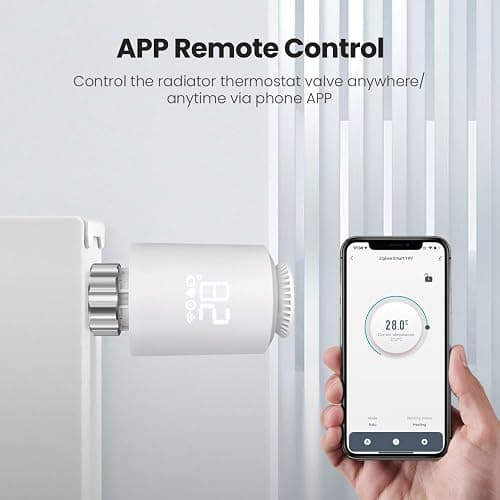 Smarte Heizkörperthermostat, Smart Heating Thermostat mit App-Funktion, Programmierbar, Sprachsteuerung,kompatibel mit Amazon Alexa/Home Assistant/ZigBee (1 Stück) thumbnail 3