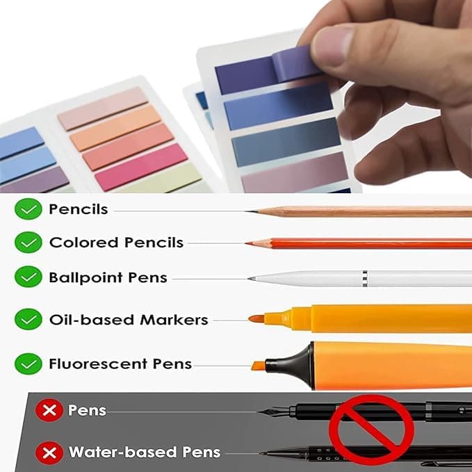 2800 pcs Marcadores Adhesivos, Etiquetas de color, Multifuncional Handy Post it, Pegatinas de conveniencia, Notas Destacadas Autoadhesivas para Anotar Libros y Mantener la Escritura Ordenada thumbnail 4