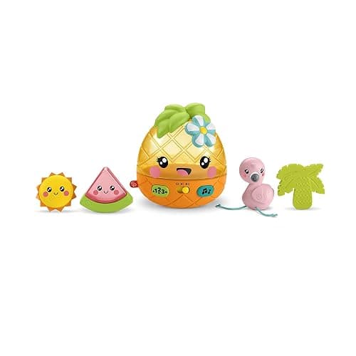 Fisher-Price Paradise Pals Magical Lights & Tunes Pineapple, electronic learning toy with music and lights for baby ages 6-36 months (Amazon Exclusive) - Image 1