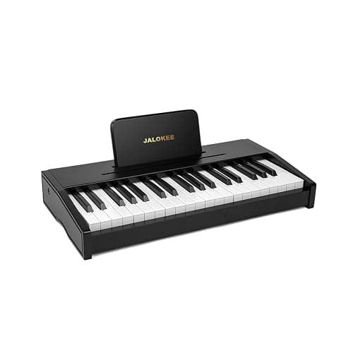 JALOKEE Kids Piano Keyboard, Digital Piano for Kids, Music Educational Instrument Toy, Wood Toy for 3+ Girls and Boys (Black, 37 Keys) - Image 1
